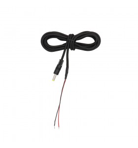 dc4.0*1.7mm male to open pvc cable Cover with braided thread led cable